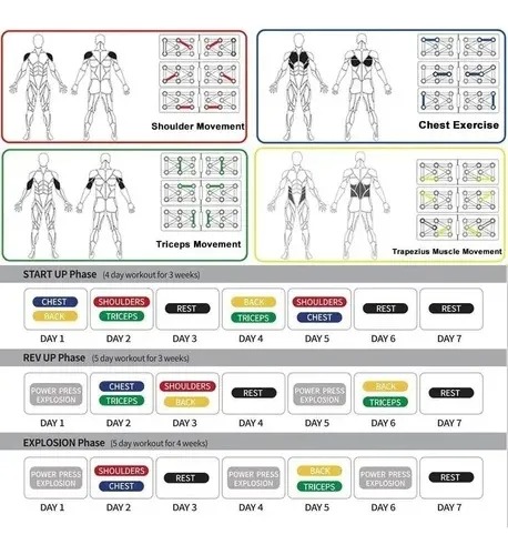 Miniatura 2 de Tabla Push Up Sistema Completo Ejercicio